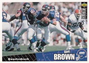 Dave Brown New York Giants 1996 Upper Deck Collector's Choice NFL #187